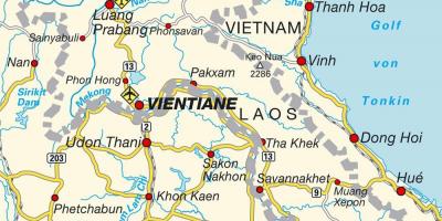 Aerodrome u laosu mapu