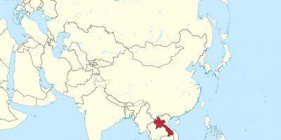 Mapa laos aziji