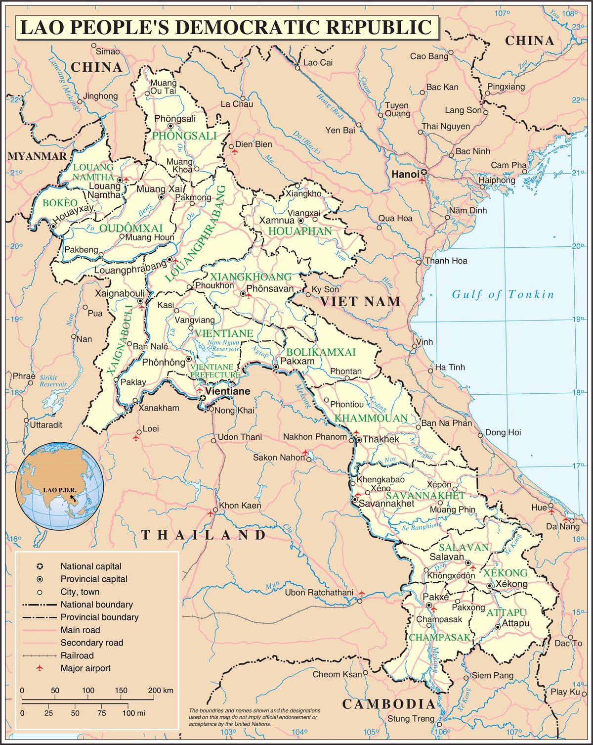 Mapa laos put