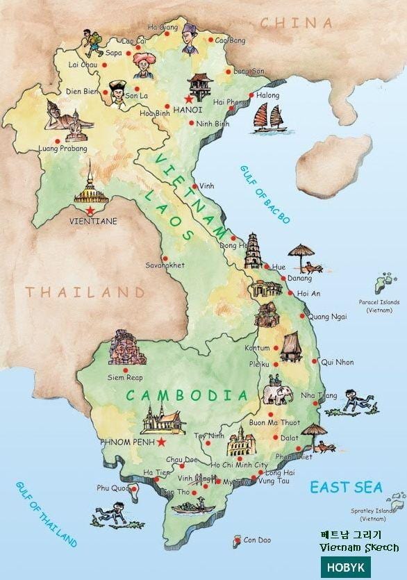 laos atrakcije mapu