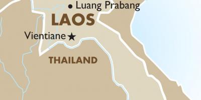 Mapa kapitala laos. 