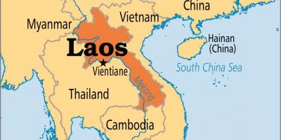Laos zemlja na svijetu mapu