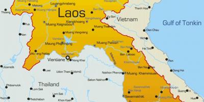 Laos na mapi